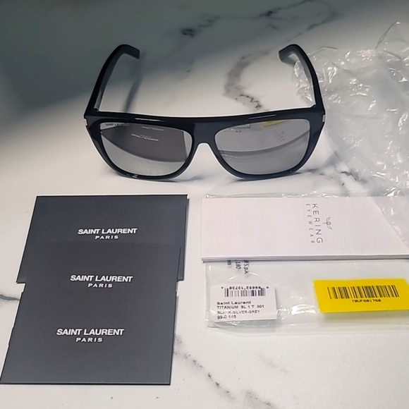 Authentic Saint Laurent Stylish Black Sunglasses - Picture 7 of 7